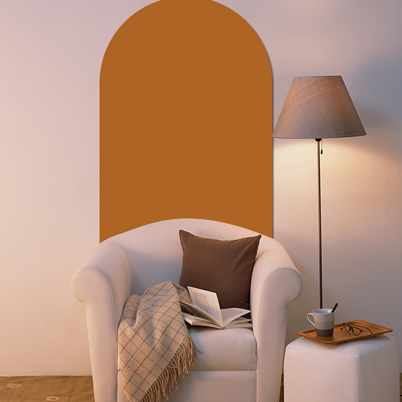 Arco forma adesivo de parede janela do corredor adesivo de parede estilo boêmio diy adesivo