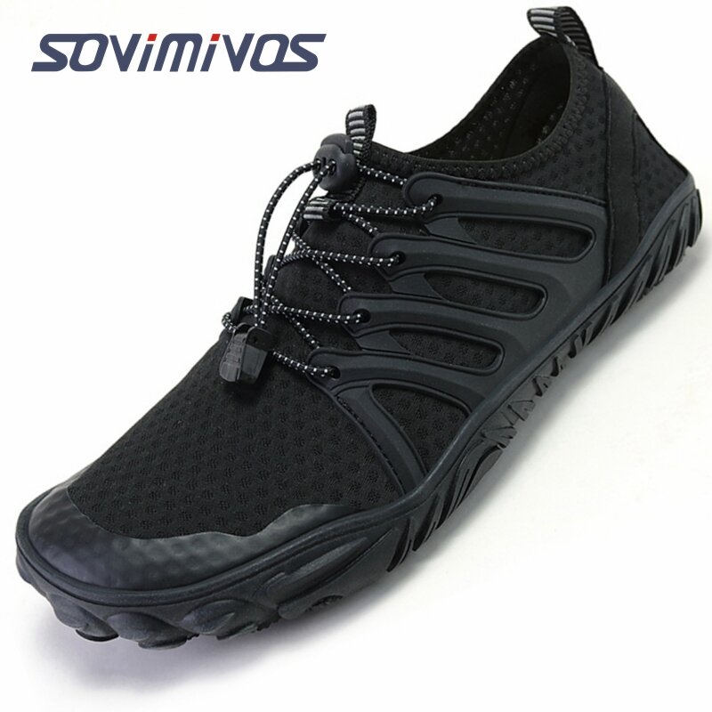 Men's Minimalist Trail Runner | Wide Toe Box | Barefoot Inspired Fitness Deadlift Shoes Water Shoes for Men Beach Shoes