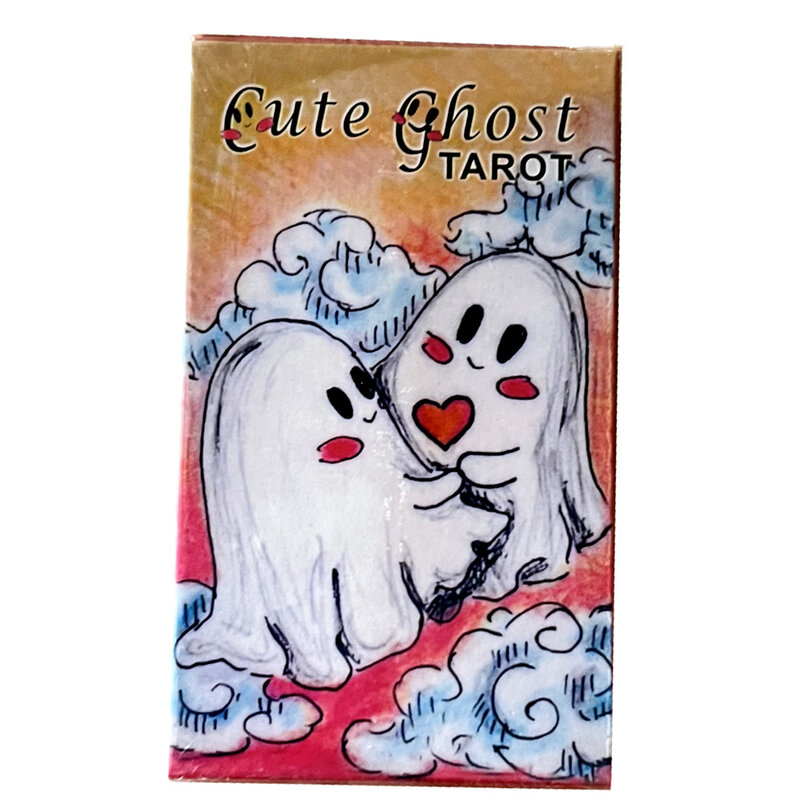 ขนาดเล็กขนาดการ์ดน่ารัก Ghost Tarot 78ใบ/ชุดการออกแบบที่มีสีสันน่ารักสำหรับผู้ปกครอง-เด็กปฏิสัมพั...