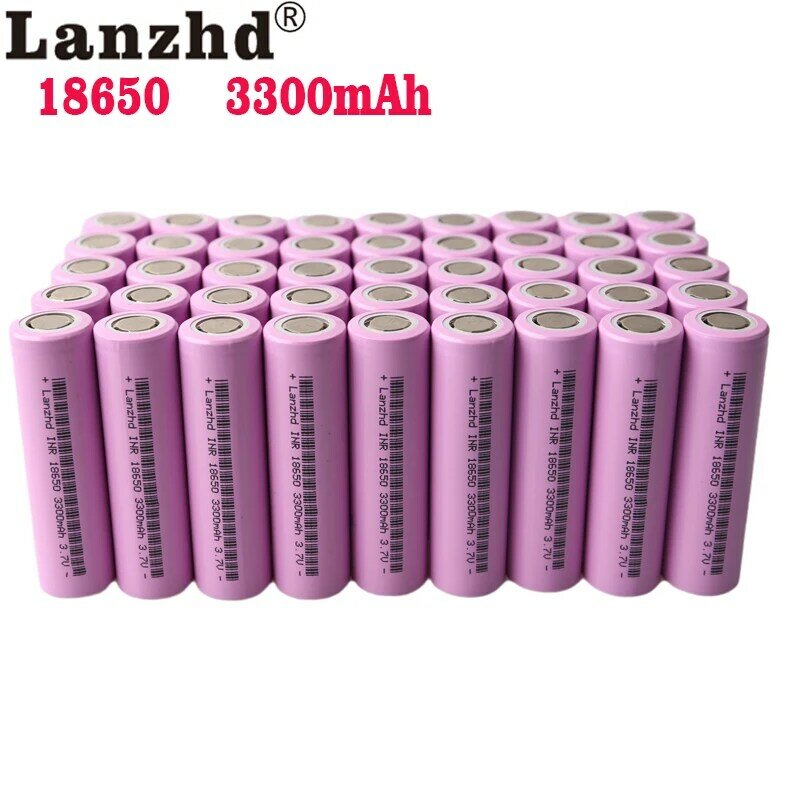 Batería recargable para linterna, Pila de Iones de litio de 18650V, 30A, capacidad Real de 3,7 mAh, 3300, 8-80 piezas, 18650VTC7
