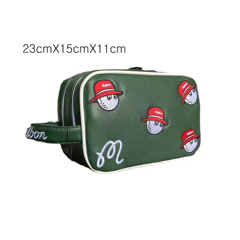 2023 Winter New Golf Bag Large Capacity Two Zippers Independent Space Fashion Men's Golf Bag Women's Cosmetic Storage Bag