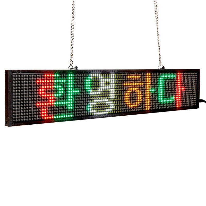 P5 50CM SMD LED Sign Board WiFi Programmable Scrolling Message Multicolor LED Display Board for Shop Window Advertising Business