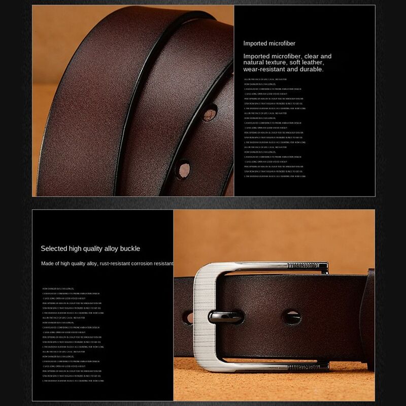 Hot Fashion Design Retro High Quality Buckle Jeans Strap Casual Business Leather Waistband Men Belt