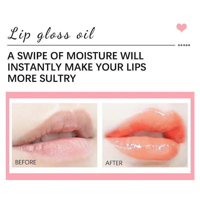 1 Buah Jelly Pelembap Bibir Minyak Menggumpal Bibir Seksi Bercahaya Minyak Berwarna Mode Pelembap Bibir Balsem Bibir Bercahaya Perawatan Minyak Makeup
