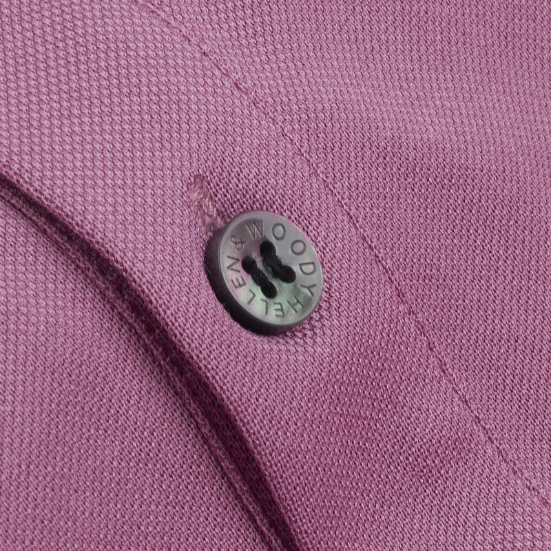 ヘレン & ウッディグラムバッジポロメンズtシャツ夏半袖カジュアル通気性