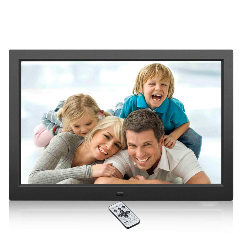 8 Polegada digital photo frame led hd ultra-fino eletrônico álbum de fotos usb ips despertador player de imagem de vídeo função completa