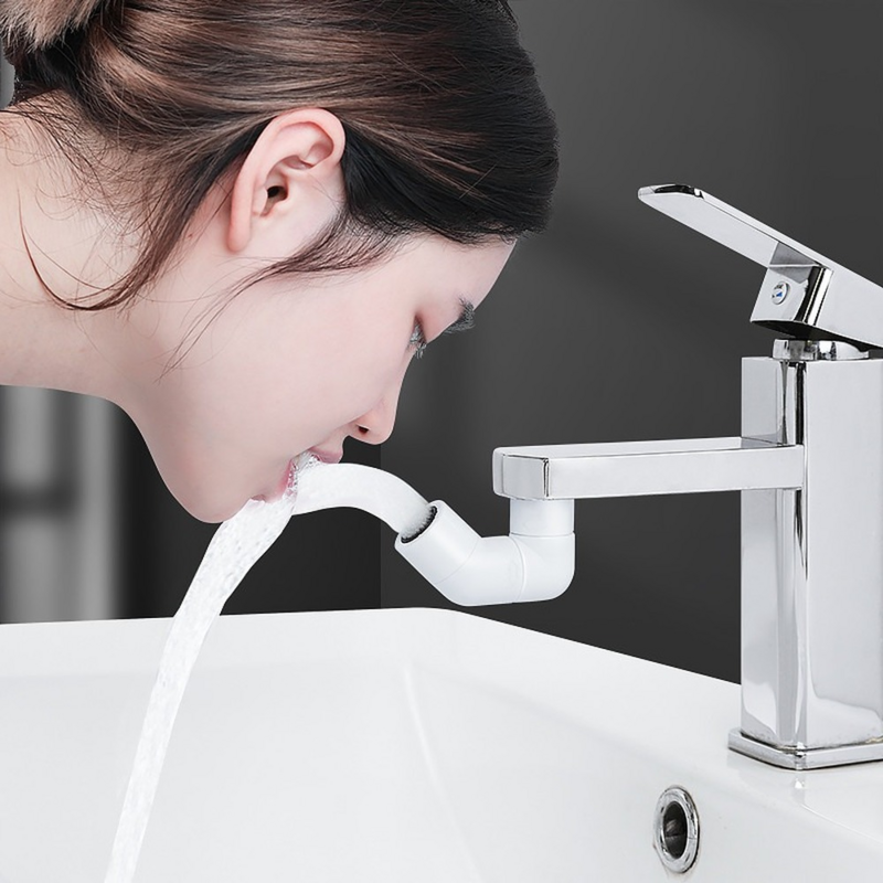 Kitchen Sink Faucet Extender Flexible Rotation Splash-proof Water-saving Bubbler Filter Household Tap Water Nozzle Accessories