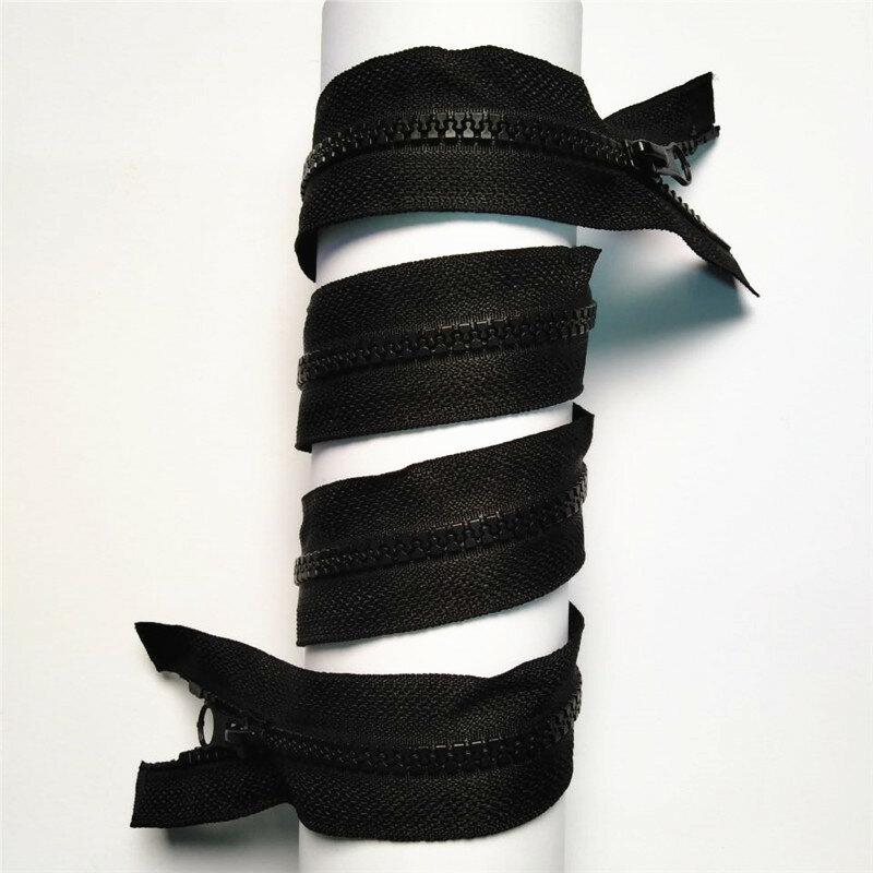 10Pcs 5# 80CM-90CM (31.5 Inch-35.5 Inch) Resin Double Zipper Head Zipper  For Clothing Or Bags