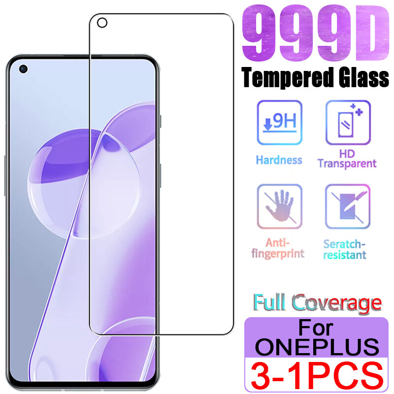 Full Cover Tempered Glass on Screen Protector For Oneplus 9 Pro 7Pro 8Pro 8 Curved Glass For Oneplus Nord 2 7t 8T 9 9R 9rt 7Tpro