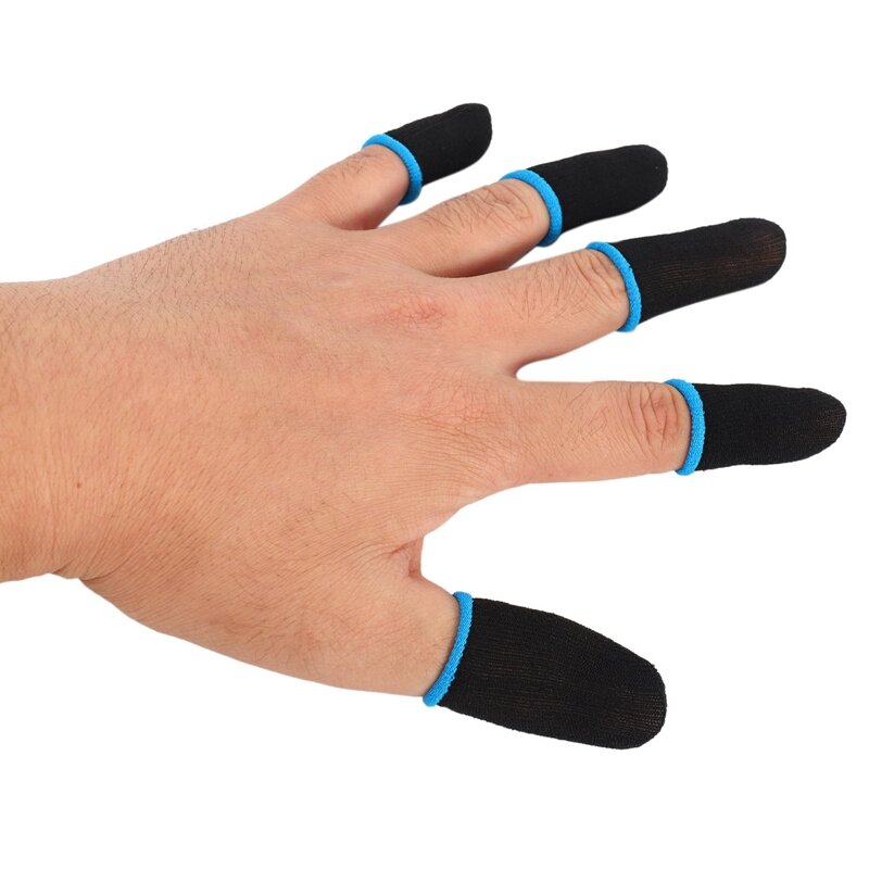 Manchons de doigts en Fiber de carbone 18 broches, pour jeux mobiles PUBG, pour écran de presse, 96 pièces