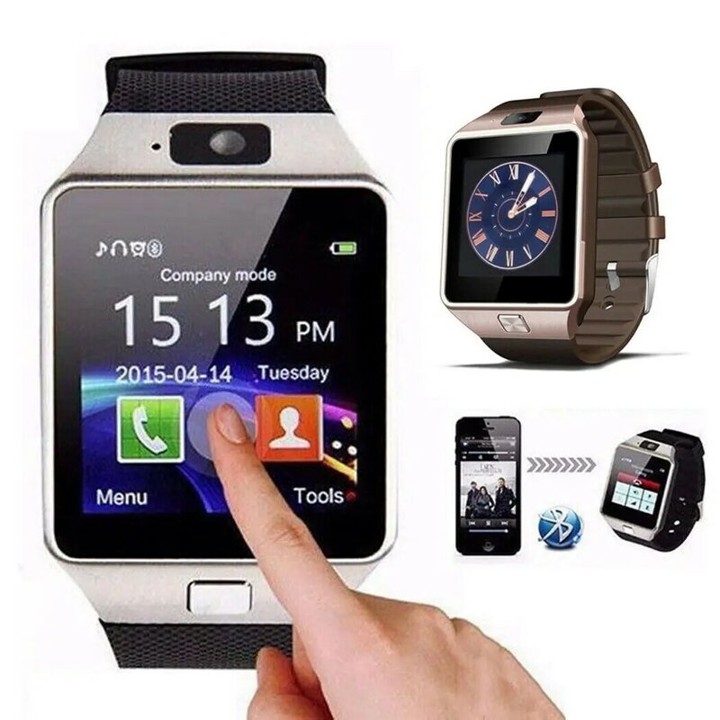 Bambini adulti Dz09 Smart Watch Bluetooth telefono per bambini orologio Touch Screen Card aggiornamento delle chiamate Smart Wear multilingue