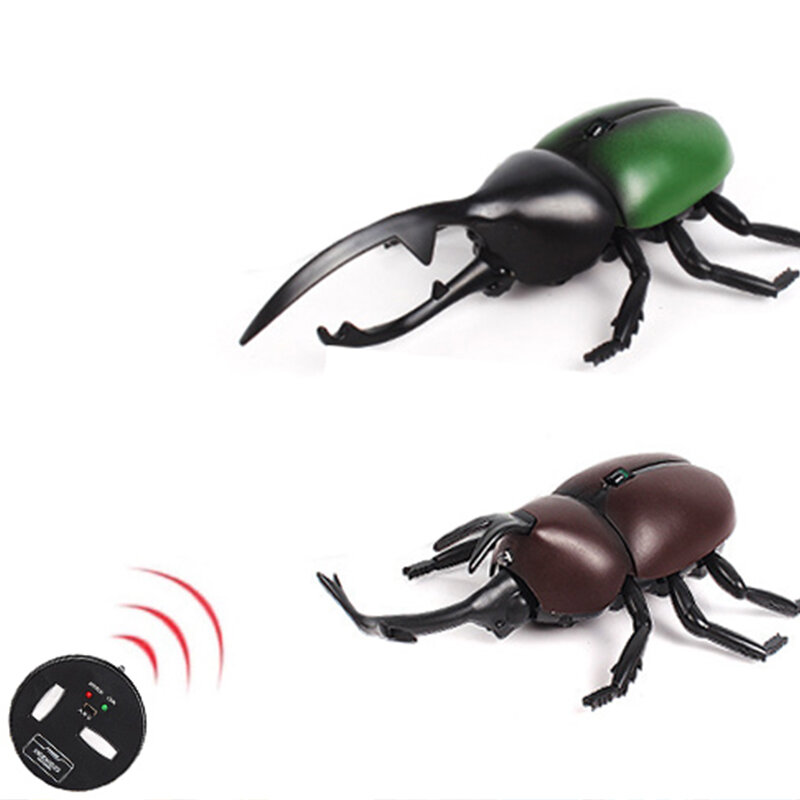 4 ألوان التحكم عن بعد هرقل صعبة الكهربائية محاكاة RC الحشرات نموذج معركة للأطفال هالوين لعبة للمتعة