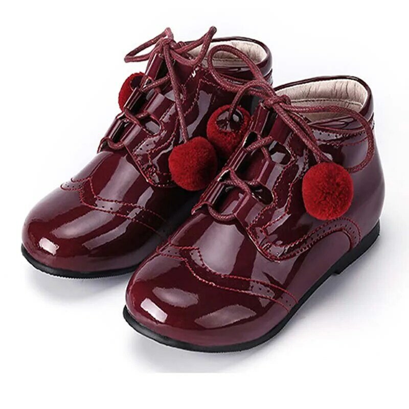 Moda crianças sapatos de couro genuíno tornozelo botas de inverno para a menina crianças do bebê da criança botas meninas 2023