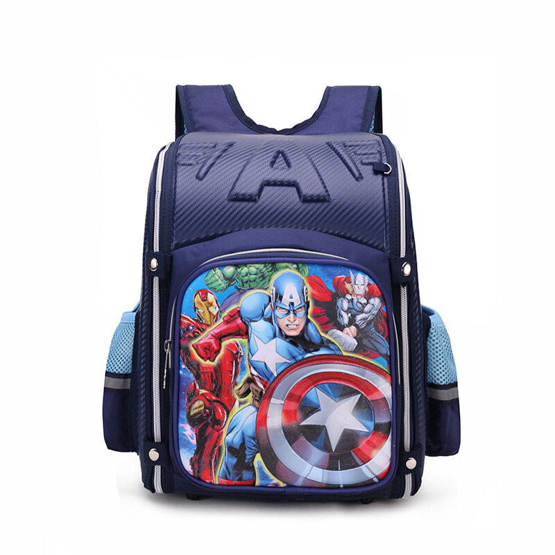 Рюкзак детский, с рисунком "Капитан Америка", водонепроницаемый, большой емкости
