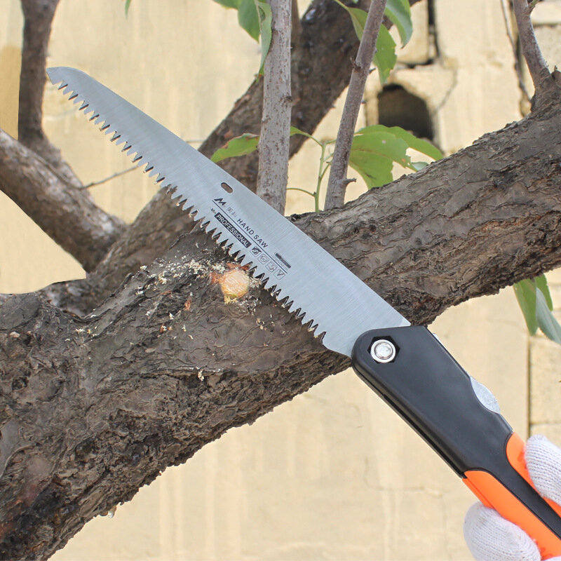 Folding Saw Heavy Duty Extra Long 6" 8" 10" Blade Hand Saw For Wood Camping, Dry Wood Pruning Saw With Hard Teeth