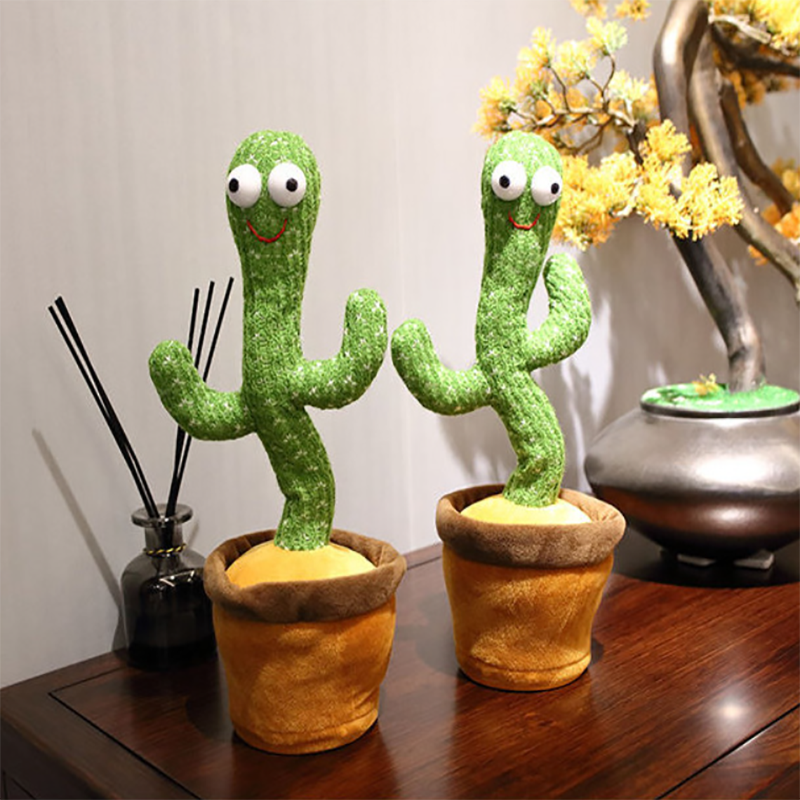 Adorabile Cactus danzante giocattolo parlante ricarica USB registrazione del suono ripeti bambola Kawaii Cactus giocattoli educativi per bambini regalo regalo regalo di compleanno