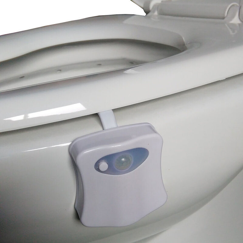 Smart 16 colori LED Light Home Toilet illuminazione delicata coperchio del water retroilluminazione sensore di movimento PIR luce notturna per wc luce del bagno