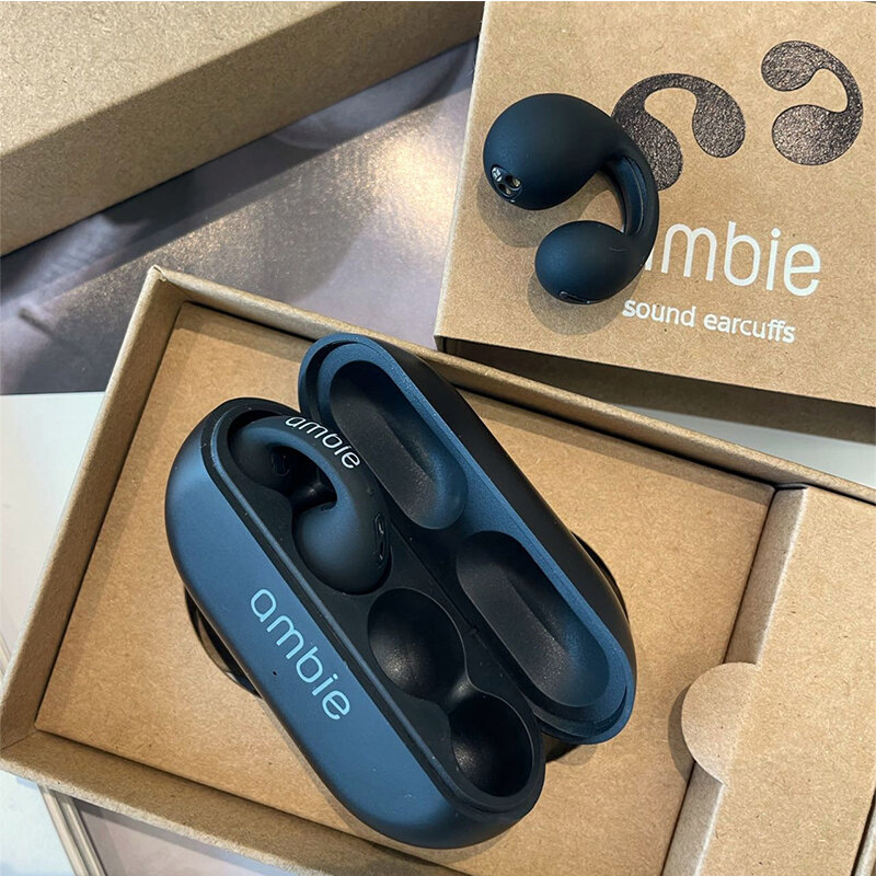 Auriculares inalámbricos con Bluetooth para Ambie, audífonos deportivos TWS con sonido copia 1:1, pendiente de conducción de hueso del oído