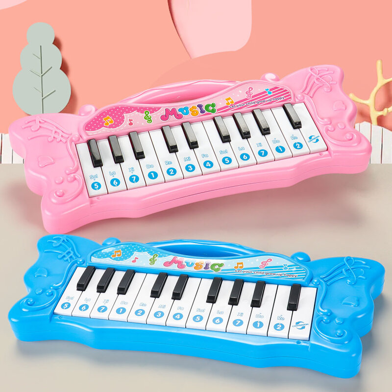 KidsToys edukacyjne Mini elektroniczne pianino Keyboard muzyczne dzieci muzyka elektryczna nauka zabawki dla dzieci dla dziewczynek prezent od 2 do 5 lat