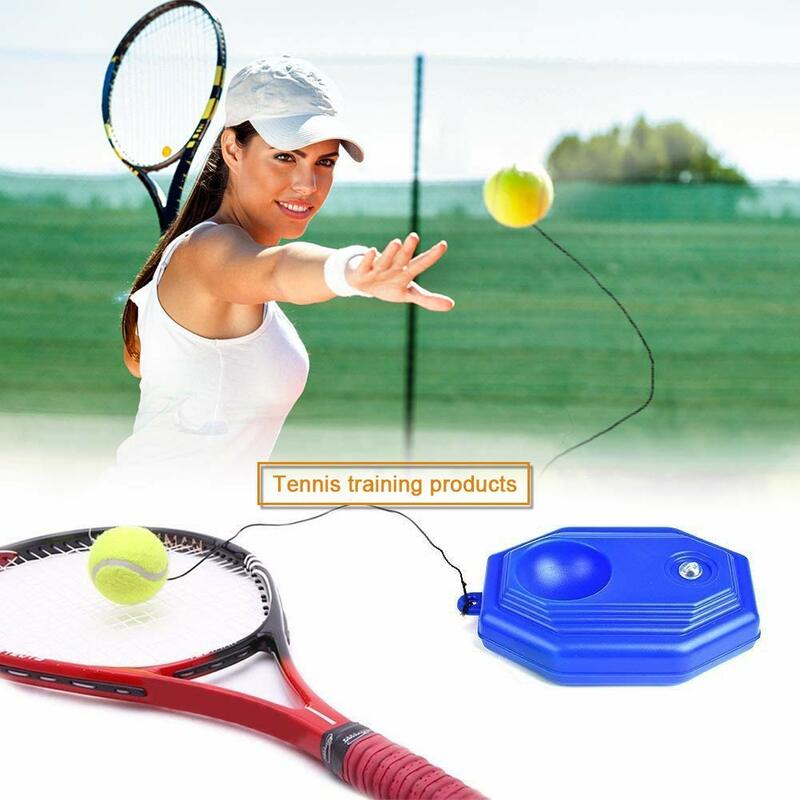 테니스 트레이너 리바운더 베이스 보드, 롱 로프 완벽한 솔로 자습 장비 연습 훈련