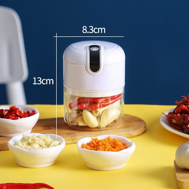 Máquina De Cozinha Multifuncional Automático Household Meat Grinder Baby Supplementary Food Agitando Minced Alho Minced