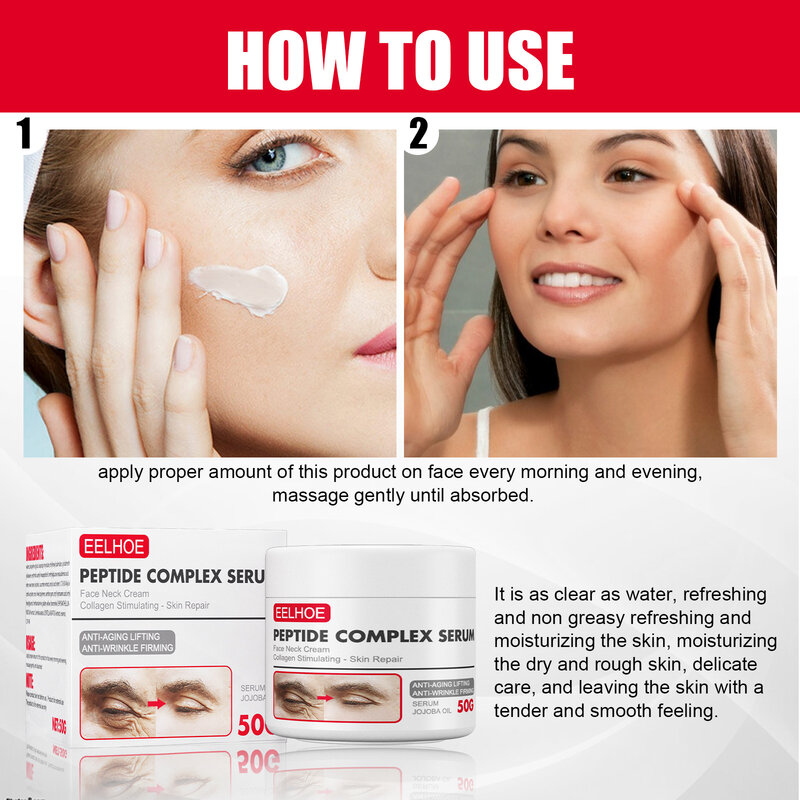 Crema de eliminación de arrugas antienvejecimiento, aclara eficazmente las líneas finas de la piel, suero hidratante Facial, productos de crema Facial
