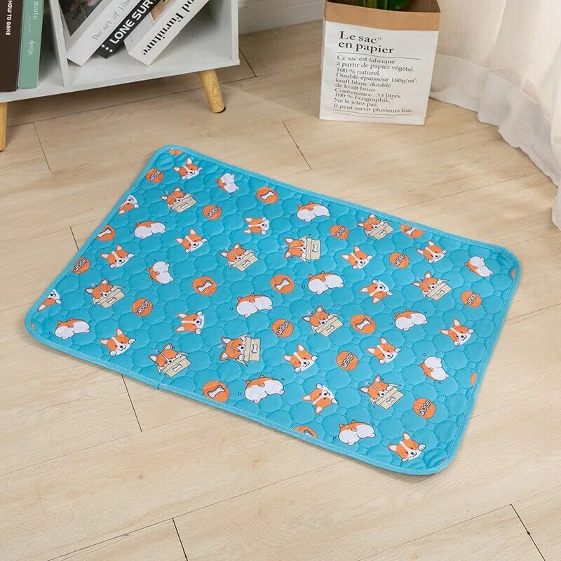 Dog Pet Diaper Urine Pad Reusable Waterproof Mat Washable Training Pad Mattress Dog Bed Moisture-Proof for Car Seat Cover