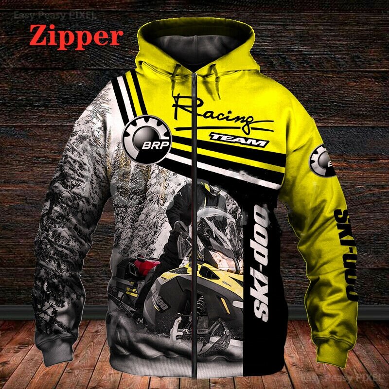 2022 new Mens BRP Can-am Racing Hoodie Top Grade Motor Racing Club 3D Print Sweatshirt Casual Fashion Pullover Men Clothing