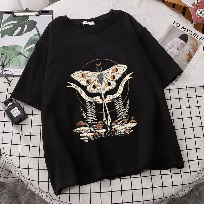 T-shirt manches courtes femme, Streetwear, en coton, Harajuku, Vintage, années 80 et 90, Kawaii, graphique drôle