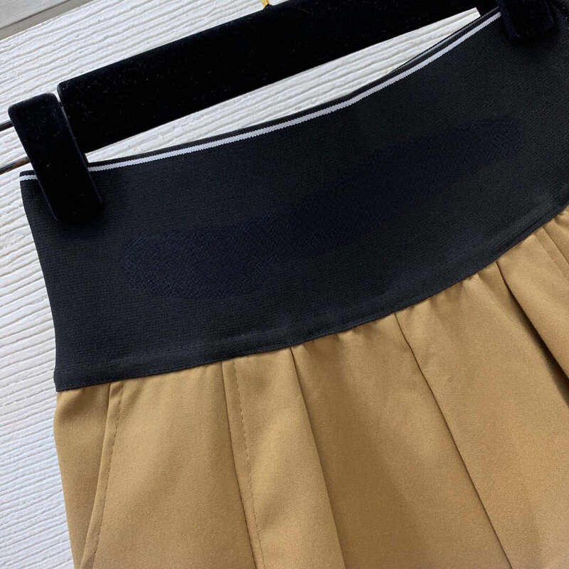 2023 Brand New Women Shorts Designer High Waist Elastic Rubber Band Letters Casual Shorts Skirt High Quality
