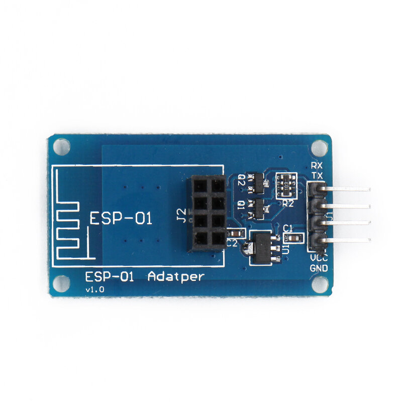 Esp8266 ESP-01 serial wifi adaptador sem fio módulo 3.3v 5v esp01 breakout pcb adaptadores compatíveis para arduino