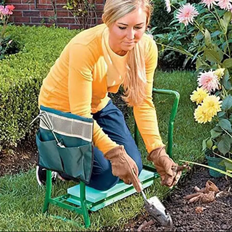Bolsa de herramientas portátil para arrodillarse en el jardín, bolsa de almacenamiento para accesorios de silla para arrodillarse, Protector para rodilleras