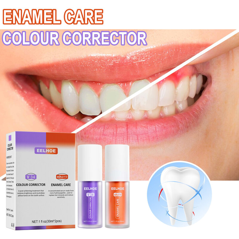 V34 Zähne Bleaching Reparatur Zahnpasta Oral Reinigung Pflege Frischer Atem Zähne Stain Remover Vergilbung Farbe Zähne Corrector