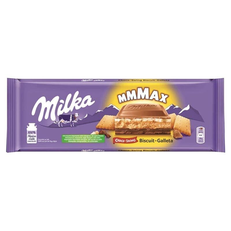 MMMAX البسكويت-البسكويت ، قرص الشوكولاته 300 غرام. ميلكا شوكولاتة ، وجبة خفيفة حلوة أمريكية-كبسولة