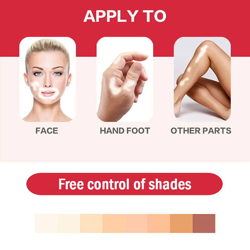 Vitiligo Leukoderma Covering Pen Waterproof Concealer Cream Liquid Women Men Face Discolored Skin Vitiligo Patches Makeup