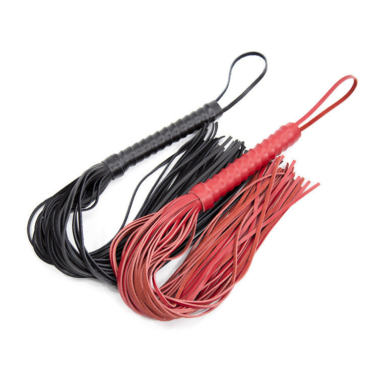 68ซม.ของแท้หนังม้า Whip Handle Flogger Equestrian แส้ขี่แส้การฝึกอบรมการสอนขี่แส้2022ใหม่