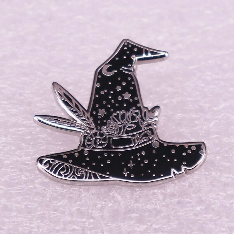 Mysterious Hat Fashionable Creative Cartoon Brooch Lovely Enamel Badge Clothing Accessories