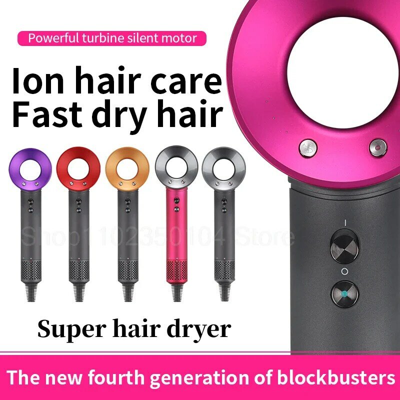Professinal Leafless Hair Dryer 220V Negative Ion Quick Dry Home Powerful Constant Flyaway Attachment Anion Electric Hair Dryers