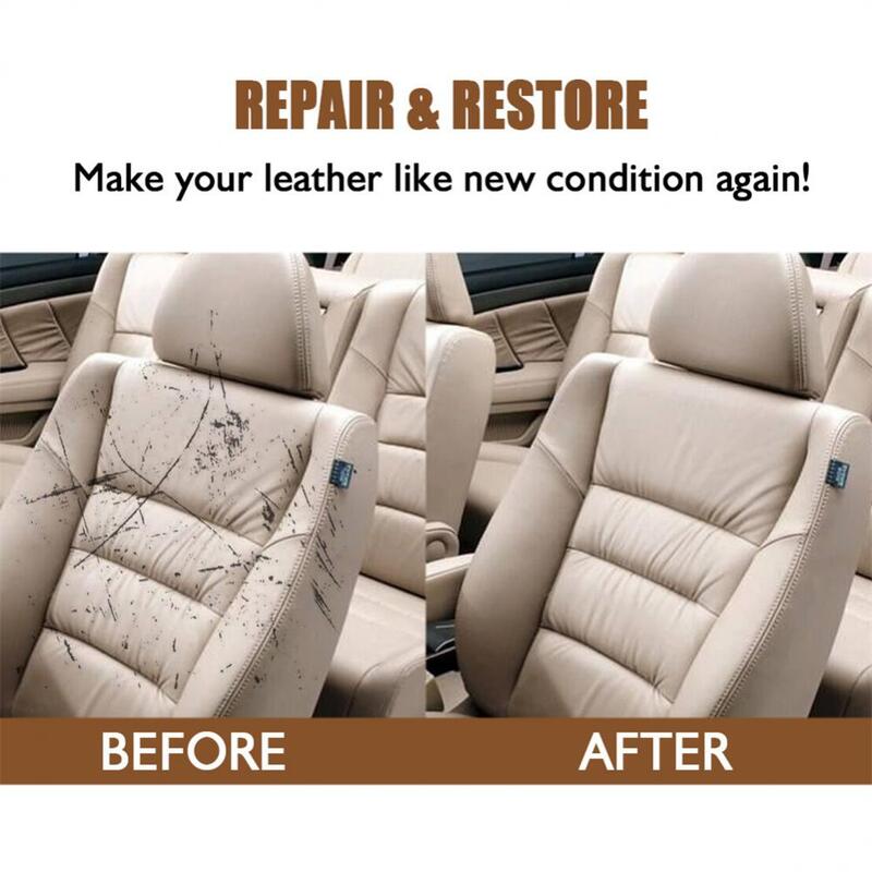 50ml Advanced Leather Repair Gel Color Repair Car Seat Leather Reparação Complementar Creme Pasta Leather Repair Kit