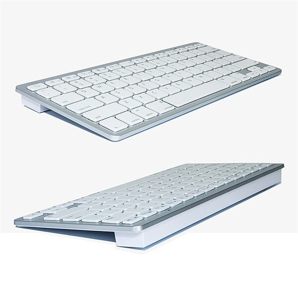 Keyboard Bluetooth Portabel Nirkabel Kunci Chiclet Putih untuk iPad iPhone Macbook Android Tablet PC Windows IOS Keyboard MINI