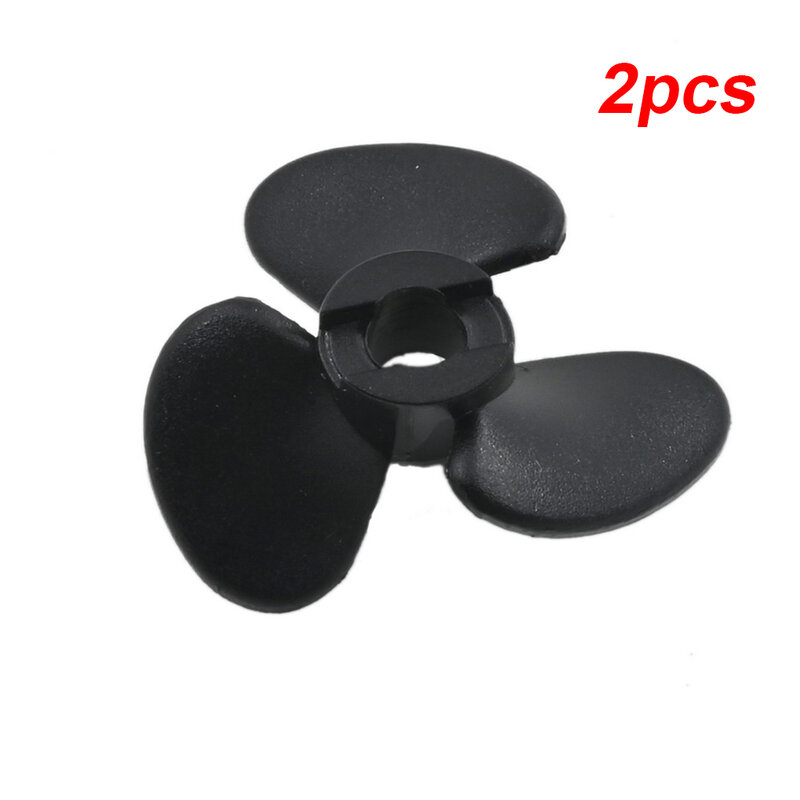 Pack of 2 Remote Control Boat Durable Upgrade Accessories Ship Propeller Plastic 2 3 Blades Ships Outboard Props
