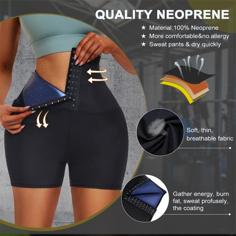 2022 New Fashion 2 Colour Sport Waist Trainer Leggings Women Yoga Body Shaper Tummy Slimming Breathable Body High Suit
