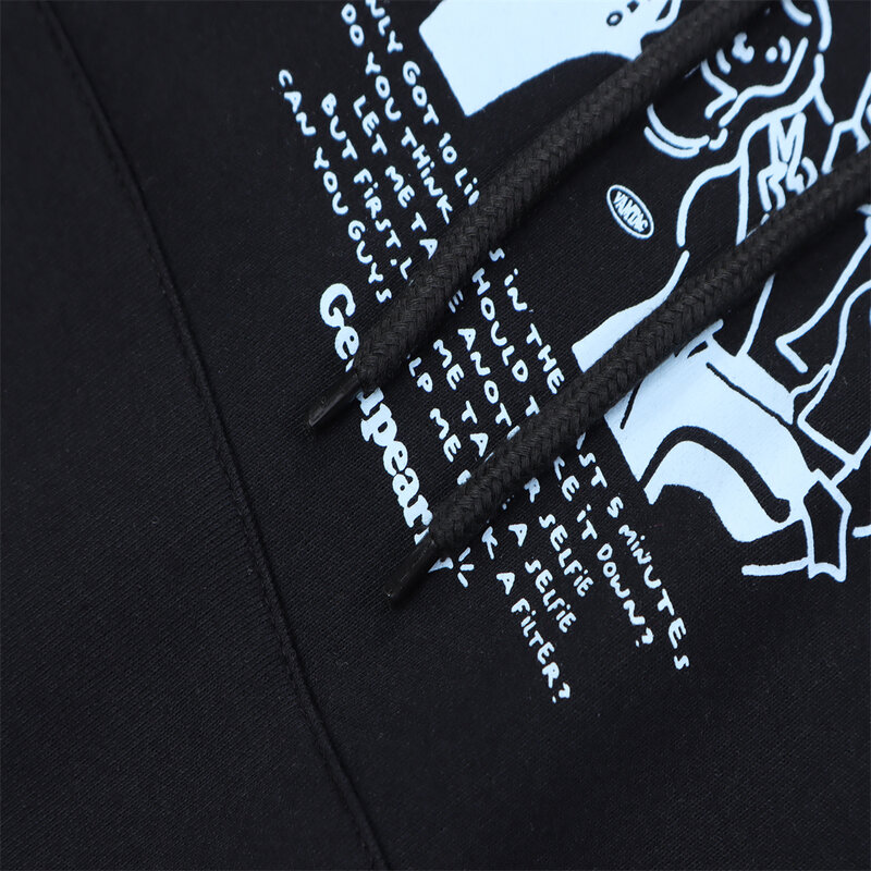 Mens Hip Hop Hoodie Sweatshirt Streetwear Vintage Letter Graphic Print Hooded 2022 Harajuku Cotton Pullover Hoodies Sweat Shirt