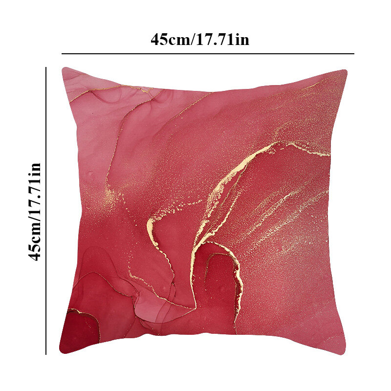 Fronha de travesseiro decorativa, capa de almofada em poliéster com estampa do mapa mundi rosa, verde