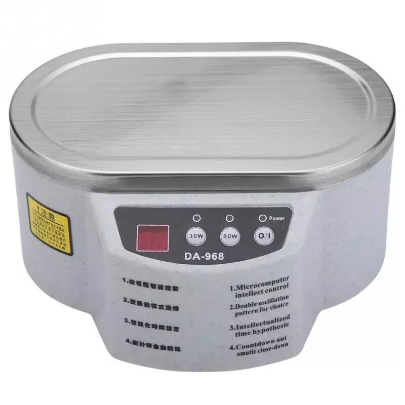 Ultrasonic Cleaner Bath Timer for Jewelry Parts Glasses Manicure Stones Cutters Brush Ultrasound Sonic
