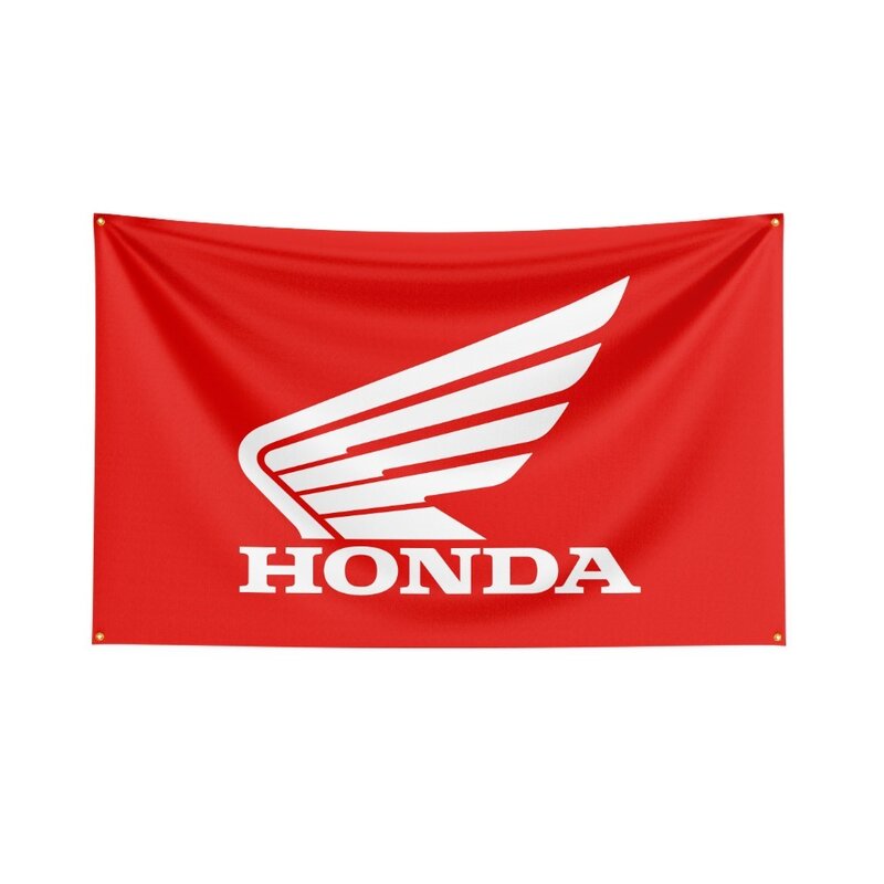 Banner stampato digitale in poliestere con bandiera da corsa HONDA 3x5 Ft per Car Club