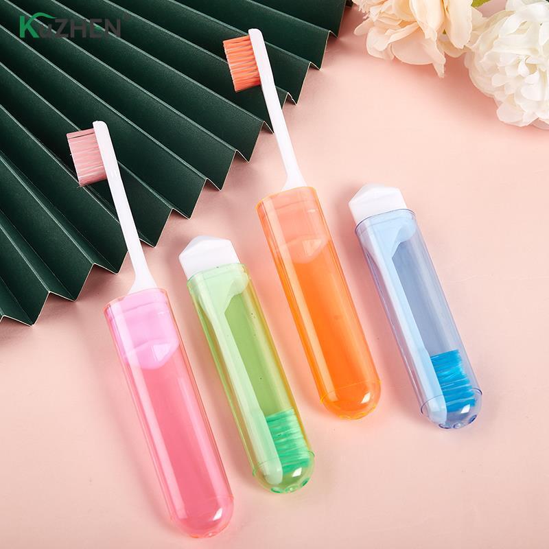 1PCS Portable Folding Toothbrush With Super Soft Bristle Travelling Toothbrush For Outdoor Camping Business Trip
