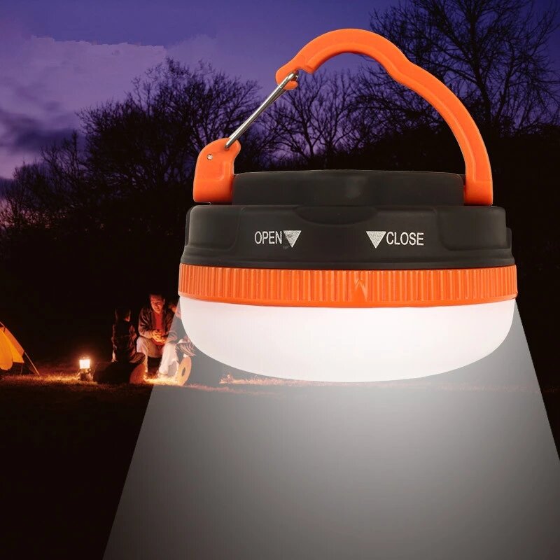 LED Restractable โคมไฟแบบพกพา Camping กลางแจ้งเต็นท์ LightHook สำหรับ Backpacking Hiking Home โคมไฟฉุกเฉิน