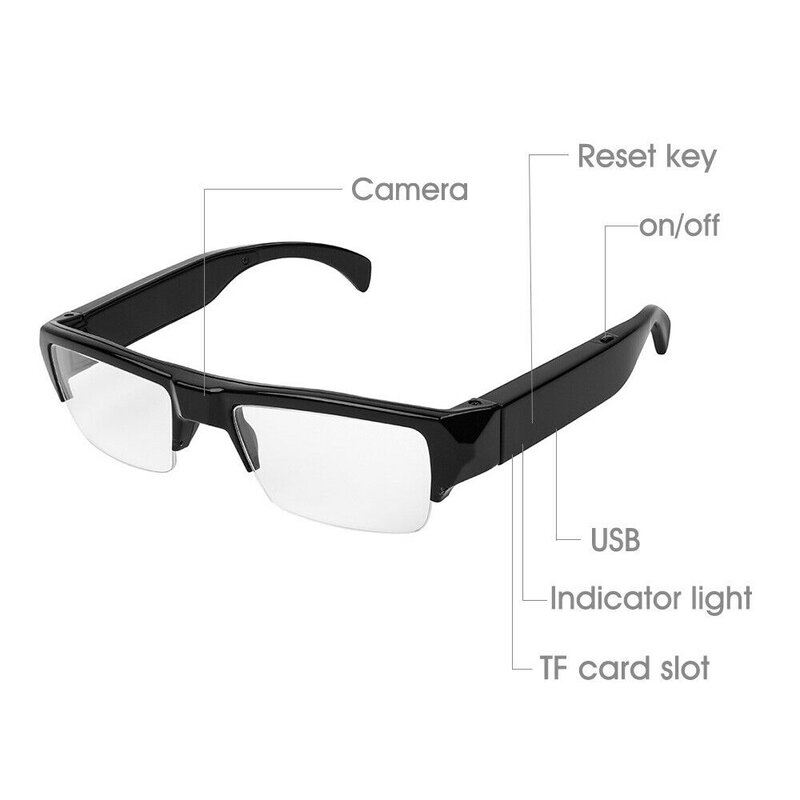 HD 1080P мини-очки камера видеорегистратор носимые солнцезащитные очки камера наружная безопасность Спорт DVR видеокамера для велоспорта туризма