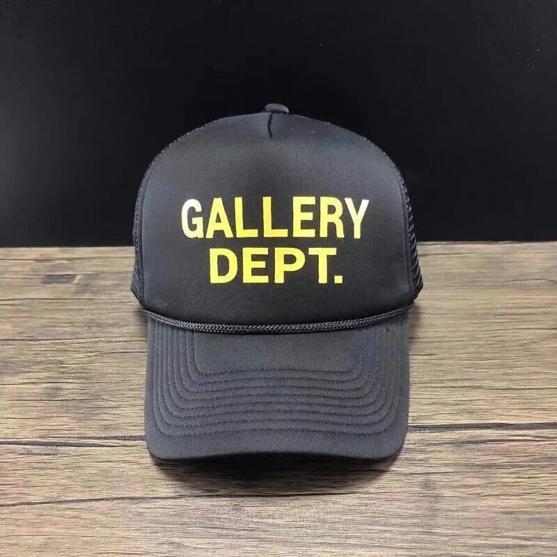 GALLERY baseball cap street graffiti mesh trucker hat casual letter cap men and women the same sun hat